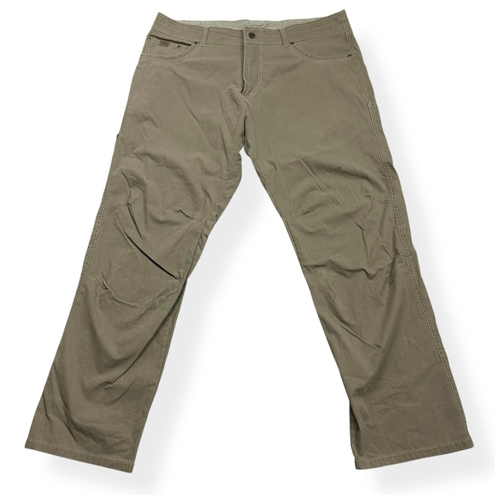 Kuhl Revolvr Vintage Patina Dye Hiking Outdoor Khaki Tan Pants Men's Size 40x32